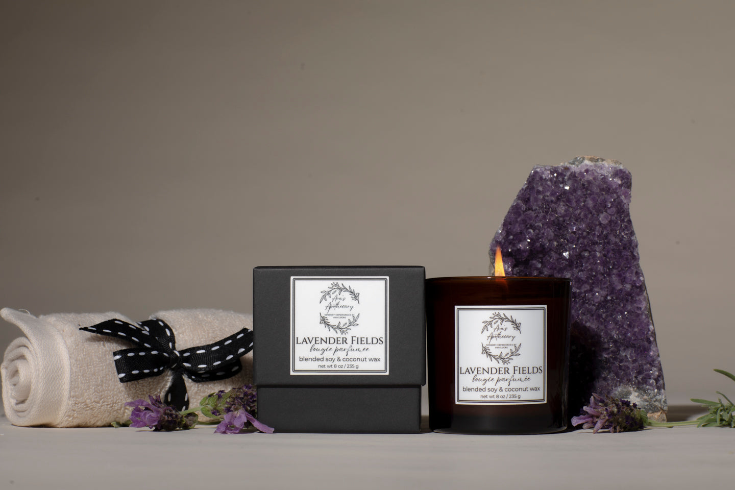 Ava's Apothecary HOME: All Natural Wax Candle LAVENDER FIELDS
