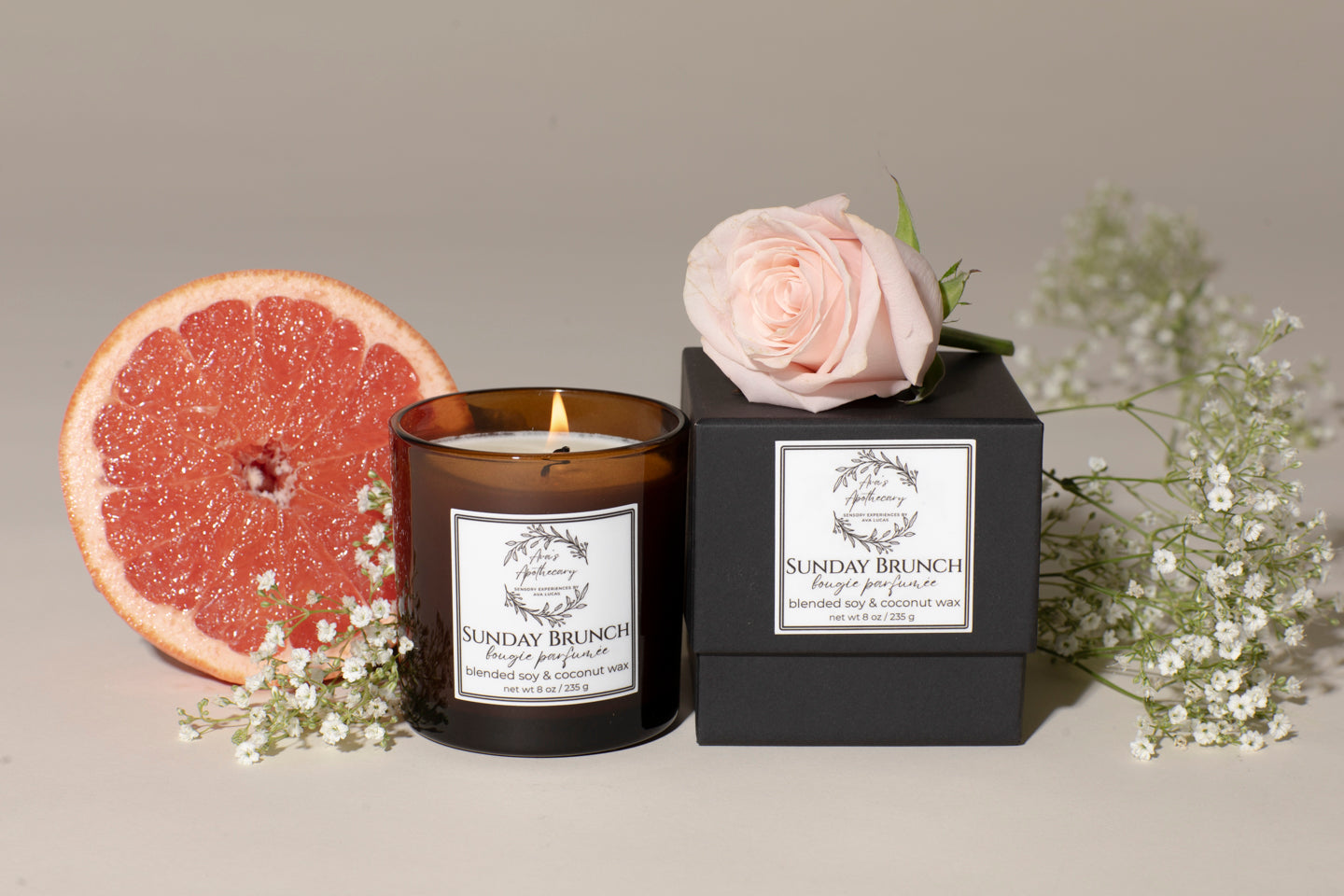 Ava's Apothecary HOME: All Natural Wax Candle- SUNDAY BRUNCH