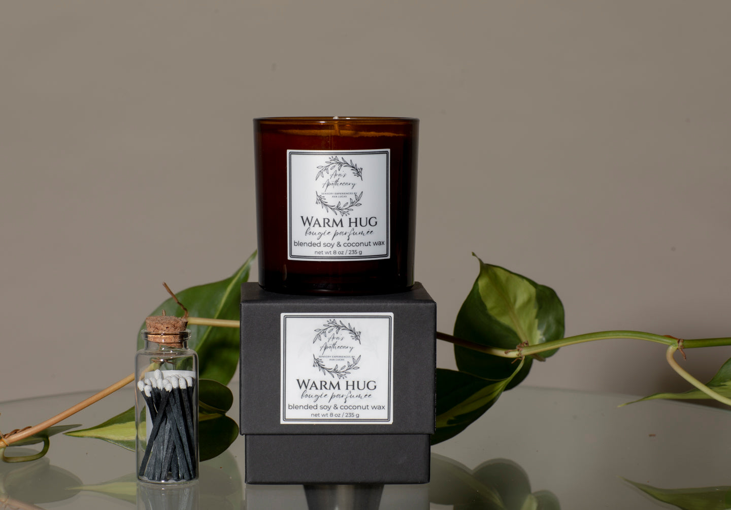 Ava's Apothecary HOME: All Natural Wax Candle WARM HUG