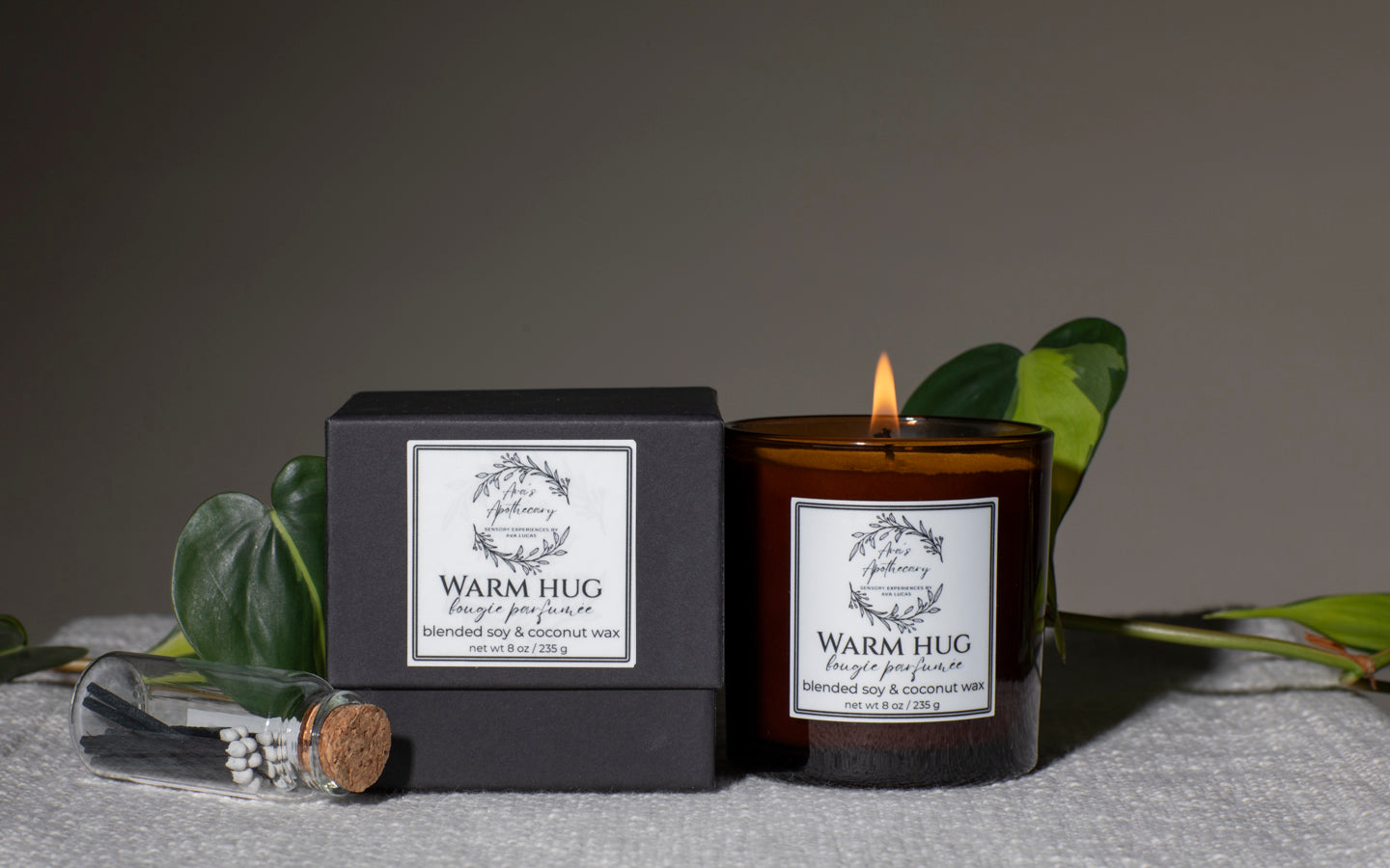Ava's Apothecary HOME: All Natural Wax Candle WARM HUG