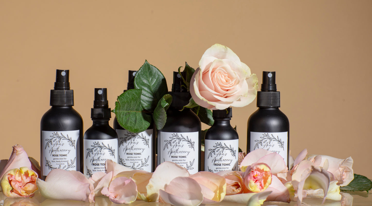 Ava's Apothecary ROSE TONIC For Face, Body & Mood 2oz. Bottle SALE