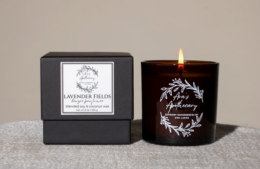 Ava's HOME: Natural Wax Candle - LAVENDER FIELDS