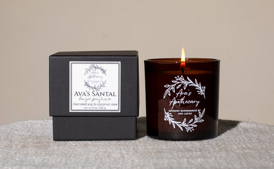 Ava's HOME: Natural Wax Candle - AVA'S SANTAL
