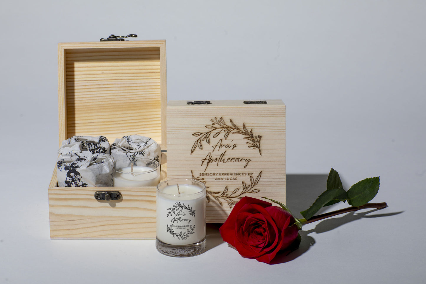 Ava's HOME: Set of Four NATURAL WAX- Votive Candles